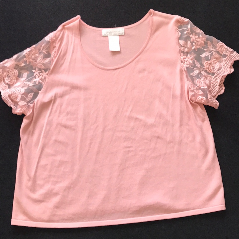 Pink lace shirt